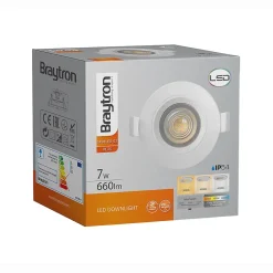Spot LED encastrable 3en1 blanc 7W IP54