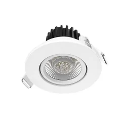 Spot LED Encastrable Inclinable - 8W - CCT 2700/3000/4000K - IP65 - Dimmable - Blanc