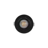 Spot LED encastrable 90mm Noir 5W 3000K Miidex