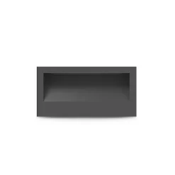 Spot LED encastrable mural - 140x70mm - 3W - 3000K - Alu & Verre