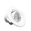 Spot LED Encastrable Orientable Rond Blanc 8W (Pack de 10) - Blanc Froid 6000K - 8000K - SILAMP