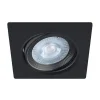 Spot LED Encastrable Orientable 5W Carré Noir SMD - Blanc Chaud 2300k - 3500k - SILUMEN
