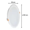 Spot LED Encastrable Plat Étanche 30W BLANC Transformateur Intégré - Blanc Neutre 4000K - 5500K - SILAMP