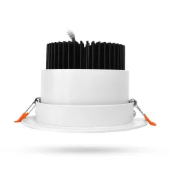 Spot LED Encastrable Rond - 12W 4000K - Blanc - 138mm - Orientable