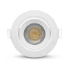 Spot LED Encastrable Rond - 7W - 4000K - Blanc - 90mm - Orientable