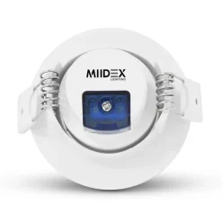 Spot LED Encastrable Rond - 7W - 4000K - Blanc - 90mm - Orientable