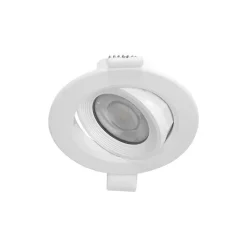 Spot LED Encastrable Rond - 5W Dimmable - 4000K - 90mm - Blanc