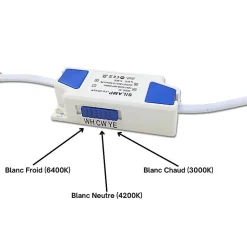 Spot LED Encastrable Rond BLANC 3W CCT - 3000K/4000K/6500K - SILAMP