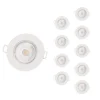 Spot LED Encastrable Étanche - SILUMEN - GU10 - 5W - 500 Lm - Blanc - Pack de 10