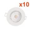 Spot LED Encastrable Étanche Rond 5W Blanc (Pack de 10) - SILUMEN - Extérieur - LED