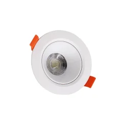 Spot LED Encastrable 7W BLANC Orientable 30 degrés Transformateur Intégré - Blanc Neutre 4000K - 5500K - SILAMP