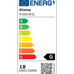 Spot LED Extra Plat Carré BLANC 18W - Blanc Chaud 2300K - 3500K - SILAMP