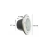 Spot LED Extérieur Encastrable IP65 220V Sol 12W 60 degrés - Blanc Neutre 4000K - 5500K - SILAMP
