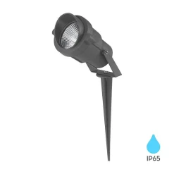 Spot LED Piquet 9W - Étanche IP65 - aluminium Gris