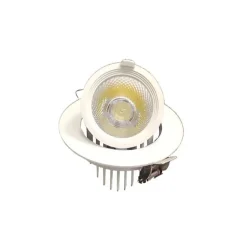 Spot LED Rond Encastrable Orientable BLANC 10W - SILUMEN - Blanc Neutre 4200k - 5500k - Encastrable