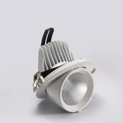 Spot LED Rond Encastrable Orientable BLANC 12W - Blanc Chaud 2300K - 3500K - SILAMP