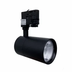 Spot LED sur Rail 30W 80 Compact Triphasé NOIR - SILUMEN