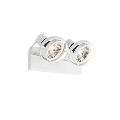 Spot moderne blanc 2 lumières - Master 70
