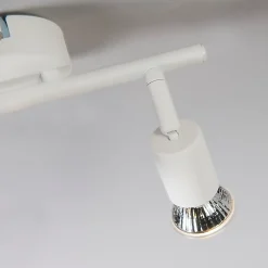 Spot moderne blanc inclinable 2 lumières - Jeany