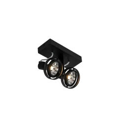 Spot moderne noir 2 lumières - Master 70