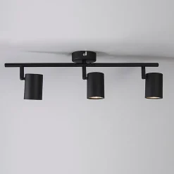 Spot moderne noir orientable 3 lumières - Jeana