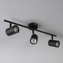 Spot moderne noir orientable 3 lumières - Jeana