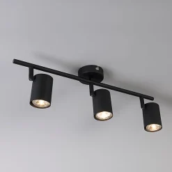 Spot moderne noir orientable 3 lumières - Jeana