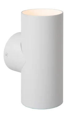 Spot mural BONDI en aluminium avec 2xGU10 - Blanc - Lucide