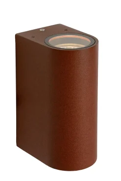 Spot mural BOOGY en aluminium avec 2xGU10 - Rouille - Lucide