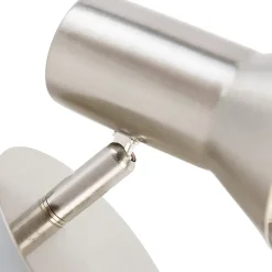 Spot mural orientable et inclinable en acier avec interrupteur - Karin 1