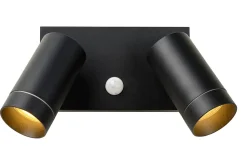 Spot mural TAYLOR en aluminium avec 2xGU10 - Noir - Lucide