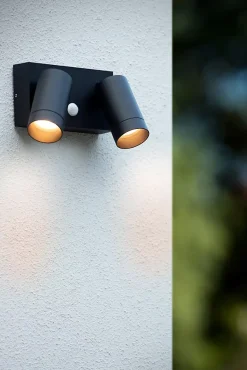 Spot mural TAYLOR en aluminium avec 2xGU10 - Noir - Lucide