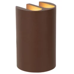 Spot mural YORK en aluminium avec LED intégré - Rouille - Lucide