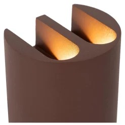 Spot mural YORK en aluminium avec LED intégré - Rouille - Lucide