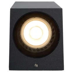 Spot mural ZARO en aluminium avec 1xGU10 - Noir - Lucide