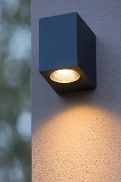 Spot mural ZARO en aluminium avec 1xGU10 - Noir - Lucide