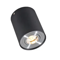 Spot orientable et inclinable noir et acier - Rondoo Up