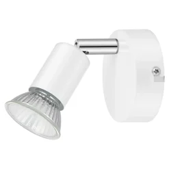 Spot patère GU10 7W Sasha blanc H.10.5 cm