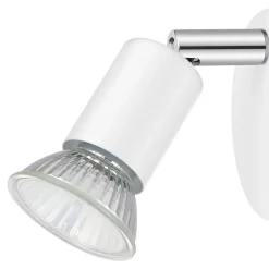 Spot patère GU10 7W Sasha blanc H.10.5 cm