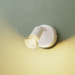 Spot patère GU10 7W Sasha blanc H.10.5 cm