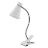 Spot pince LED Intégrée 550lm 5W blanc chaud GoodHome Edson blanc l.10 x H.33 cm