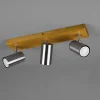 Spot plafond 3 lampes GU10 métal nickel mat - Trio - Marley