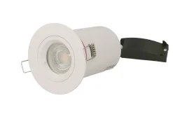 Spot plafond BBC blanc complet avec GU10 dimmable 3000K Vision el
