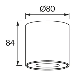 Spot Plafond en Saillie Noir IP54 pour Ampoule GU10 - SILAMP
