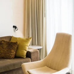 Spot Plafonnier et Applique Murale CEILUM en Aluminium Noir avec Douille GU10, Orientable à 360