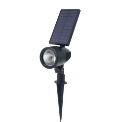 Spot solaire à piquer- Hauteur 35,2cm- 1 LED SMD blanche- 60 Lumens- Eclairage extérieur Jardin