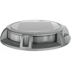 Spot solaire de sol en alu-Diamètre 123mm-12LED SMD blanche-15 Lumens