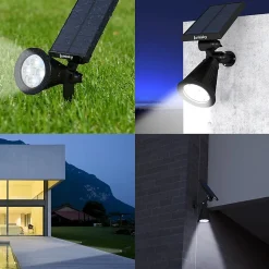 Spot solaire projecteur SPIKY Blanc froid 100LM