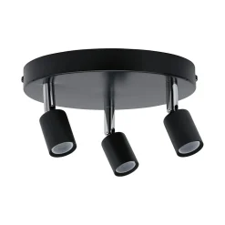 Spotlight Carolina IP44 GU10 230V max. 3x10W gradable Anthracite Chrome