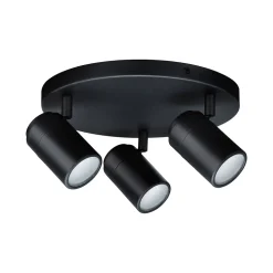 Spotlight Zyli IP44 GU10 230V max. 3x10W gradable Noir mat